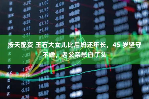 按天配资 王石大女儿比后妈还年长，45 岁坚守不婚，老父亲愁白了头