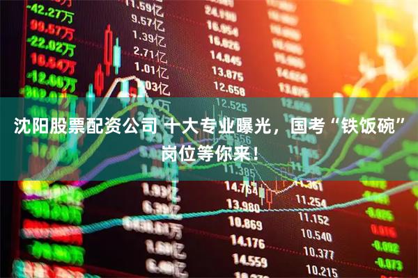 沈阳股票配资公司 十大专业曝光，国考“铁饭碗”岗位等你来！
